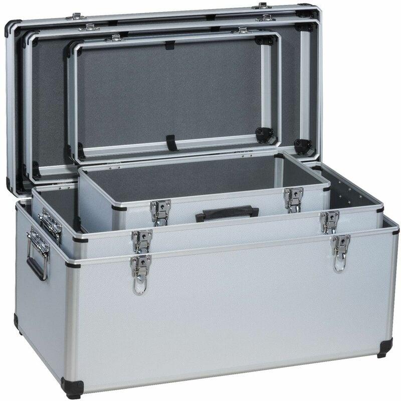 Trendline - Werkzeugbox-Set 3 in 1 Alubox Werkzeugkoffer Mehrzweckbox