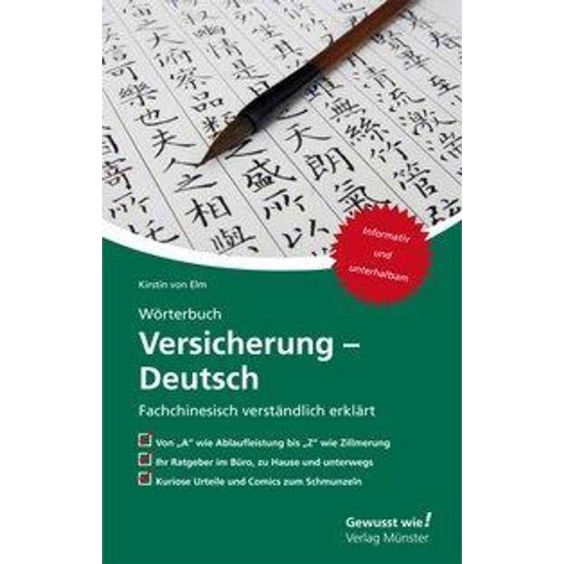 Wörterbuch Versicherung - Deutsch - Kirstin von Elm, Gebunden