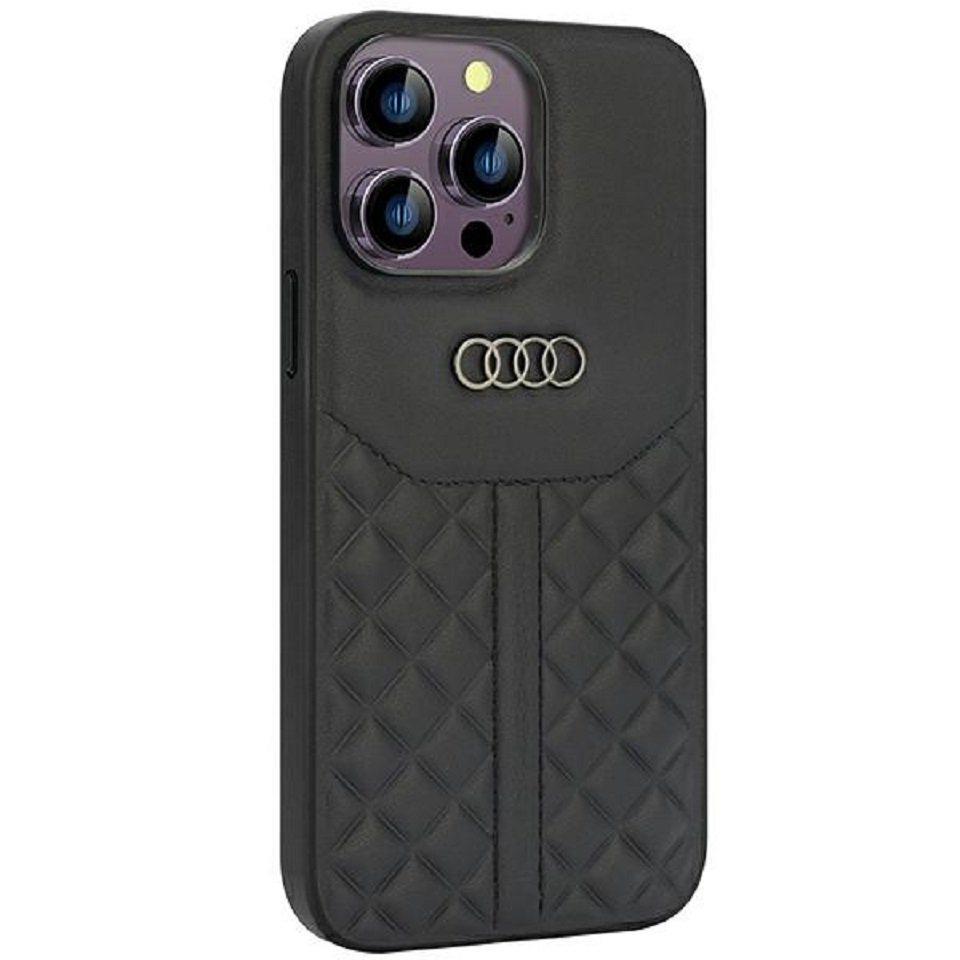 Audi Handyhülle Case iPhone 14 Pro Max Serie Q8 schwarz Echtleder Logo 6