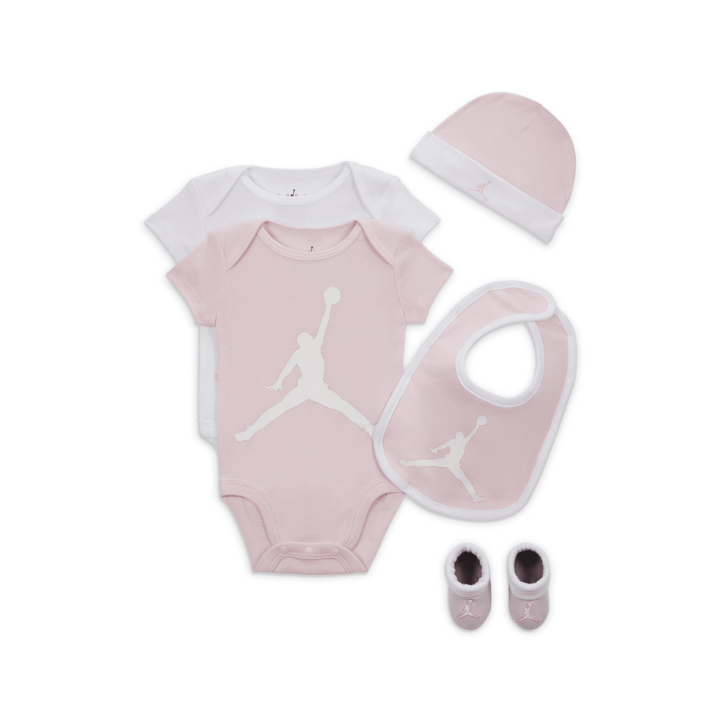 Jordan 5-Piece Core Gift Set fünfteiliges Bodysuit-Set für Babys - Pink