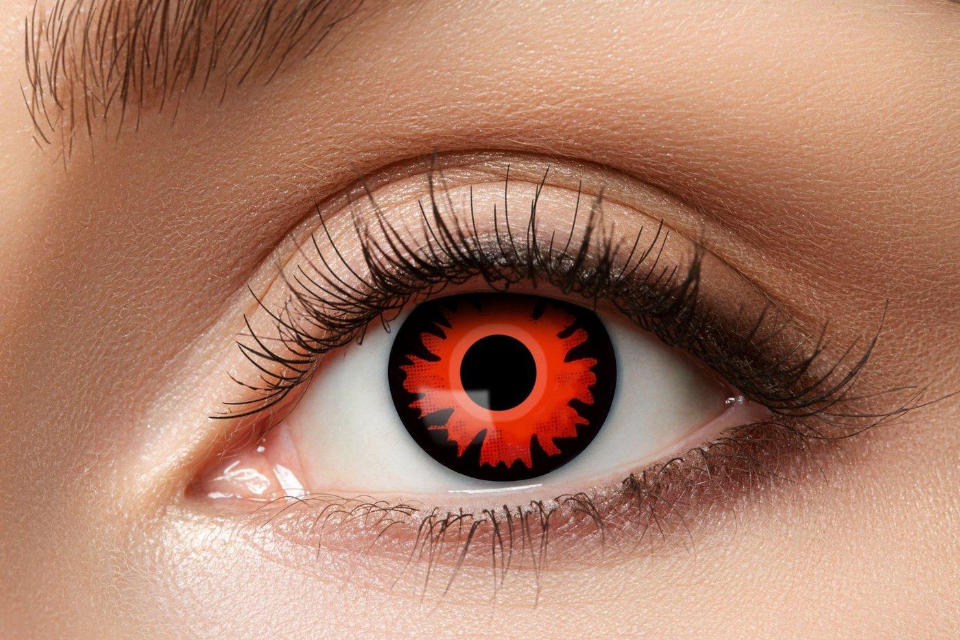 Eyecatcher Farblinsen Bella Kontaktlinsen. Rote Farblinsen.
