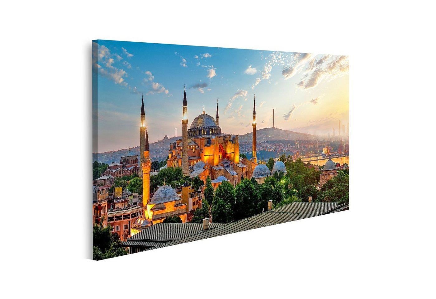 islandburner Leinwandbild Bild auf Leinwand Blick Ayasofya Museum Stadtbild Istanbul Sonnenaufga