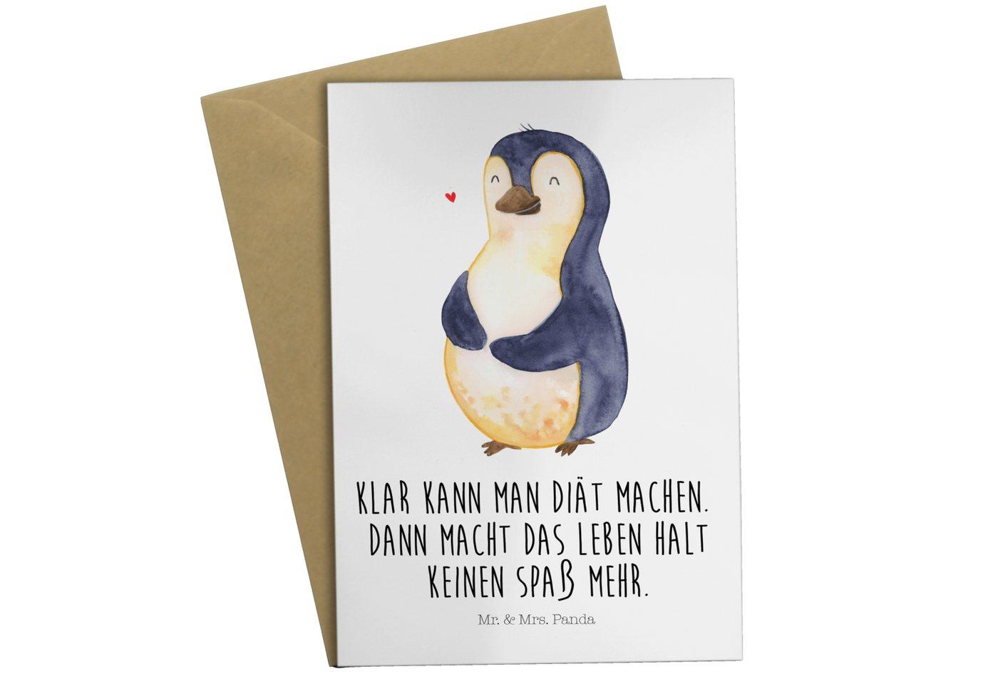 Mr. & Mrs. Panda Grußkarte Pinguin Diät