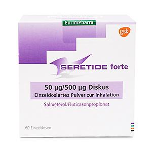 Seretide Diskus 50 mcg / 500 mcg 1 Inhalator (60 Dosis)
