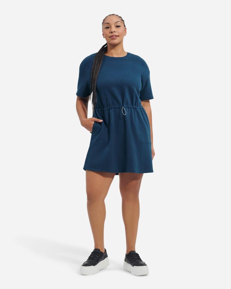 UGG® Anisha Kleid für Damen in Dark Sky, Größe L, Baumwolle