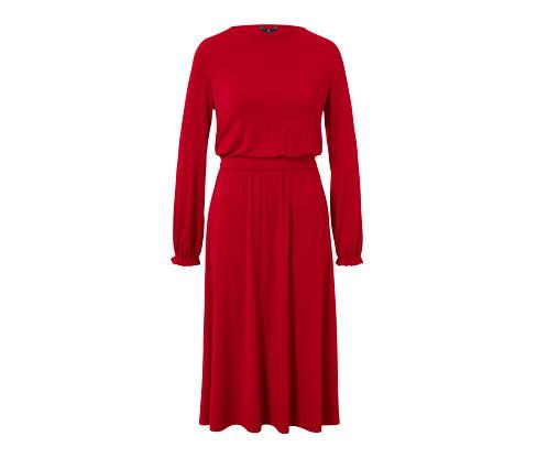 Jerseykleid in Midi-Länge - Rot - Gr.: S