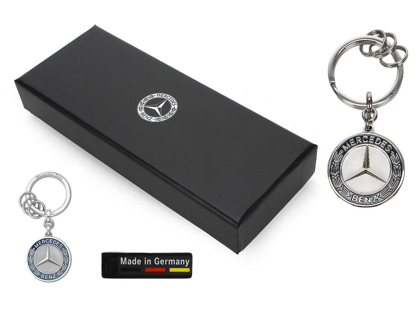 Mercedes Benz Schlüsselanhänger Mercedes-Benz (Stuttgart Flachspaltring mit Lasergravur)