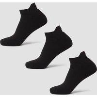 MP Unisex Turnschuh-Socken (3er-Pack) – Schwarz - UK 9-11