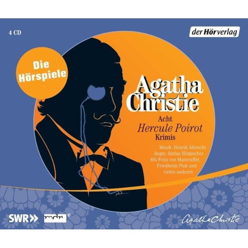 Acht Hercule Poirot Krimis,4 Audio-CDs - Agatha Christie (Hörbuch)