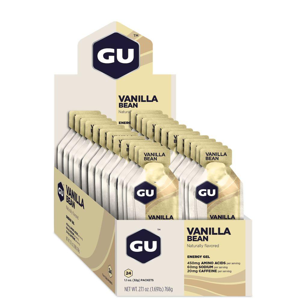 Gu Unisex Energy Gel Vanilla Bean Karton (24 x 32g)