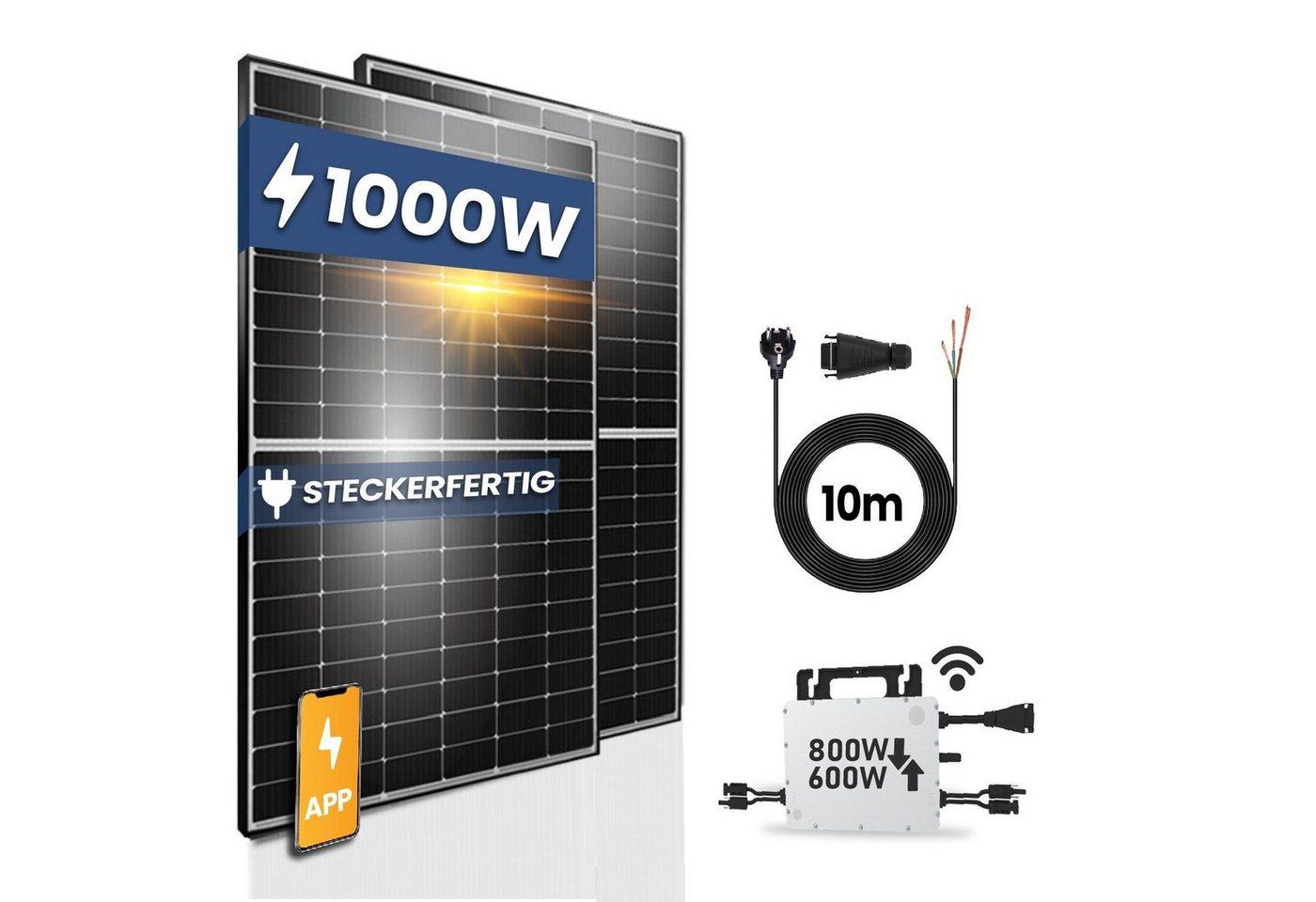 EPP.Solar Solaranlage 1000W/800W Balkonkraftwerk upgradefähiger Photovoltaik Mini-PV Anlage
