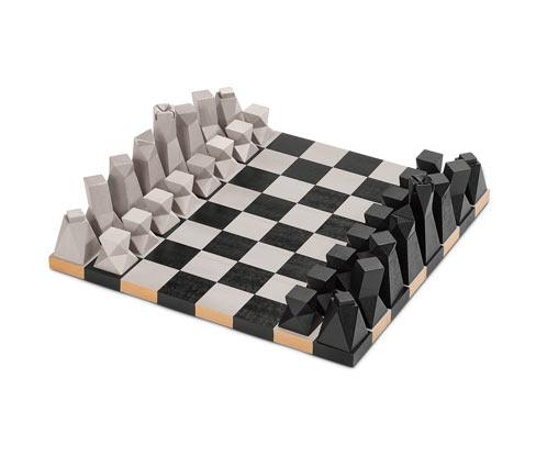 Design-Schachspiel - Schwarz - Kinder
