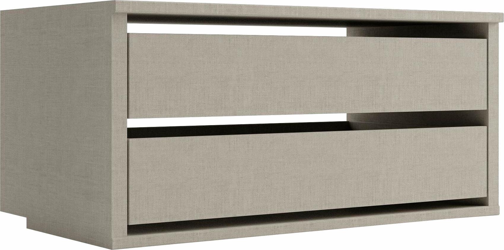 Schubladeneinsatz RAUCH "Zubehör für Rauch-Drehtürenschränke ORANGE", beige (leinenoptik hell), B:98cm H:45cm T:50cm, Holzwerkstoff,