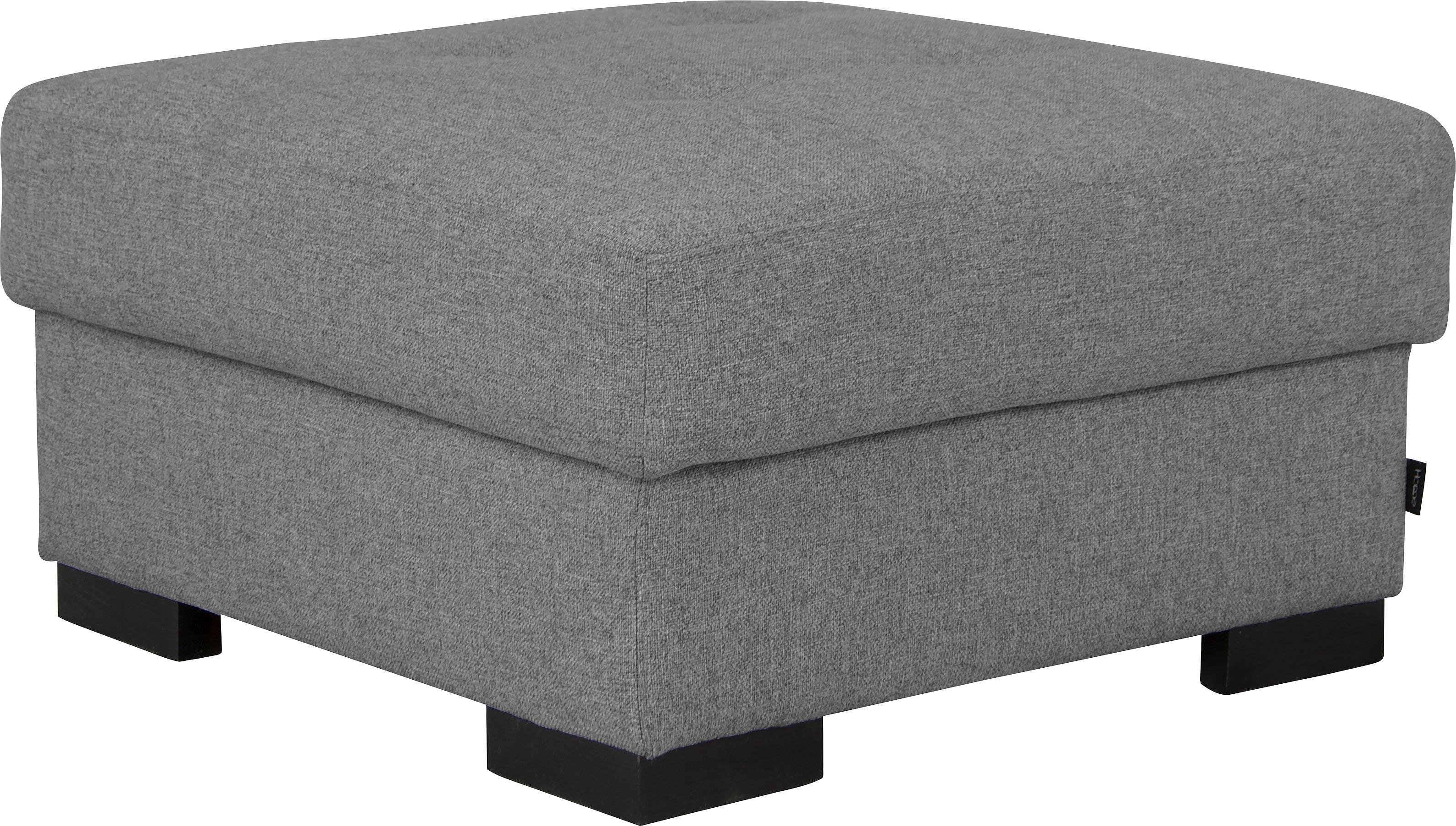 Stauraumhocker HOME AFFAIRE "Tulio", grau, B:80cm H:45cm T:80cm, Struktur fein (100% Polyester);Struktur (100% Polyester);Samtstruktur (100%