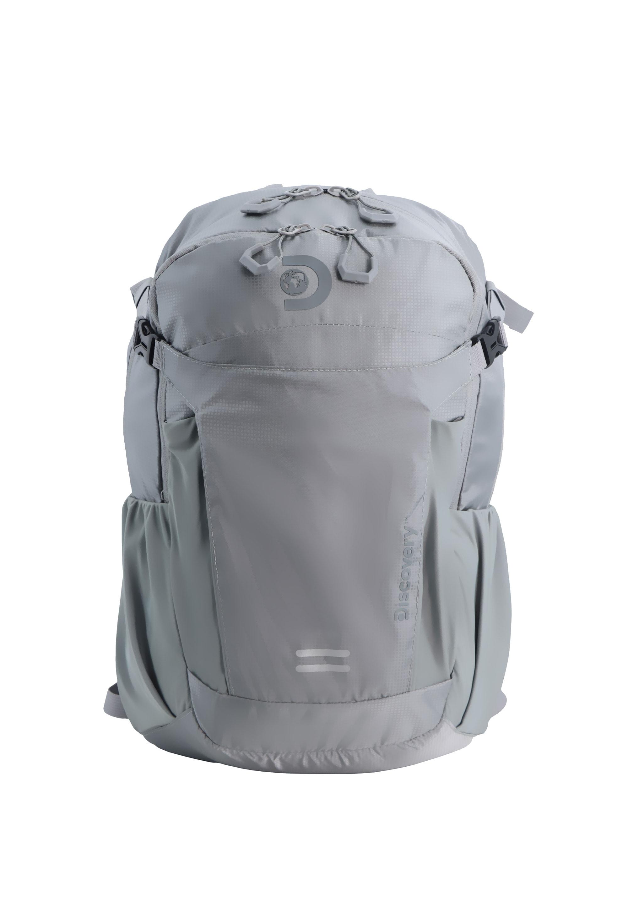 Wanderrucksack DISCOVERY "Body Spirit", Gr. B/H/T: 16cm, grau, Nylon, Rucksäcke, aus Nylon-Material