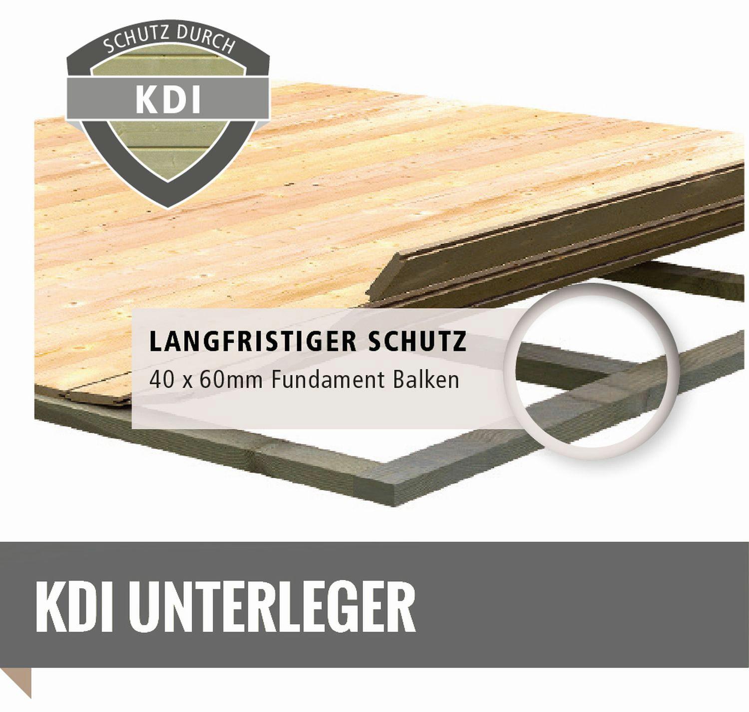 Gartenhaus-Fußboden KARIBU, beige (naturbelassen), B:370cm H:1,9cm T:370cm, Holzwerkstoff, Gartenhaus-Fußböden, naturbelassen, für Gartenhäuser