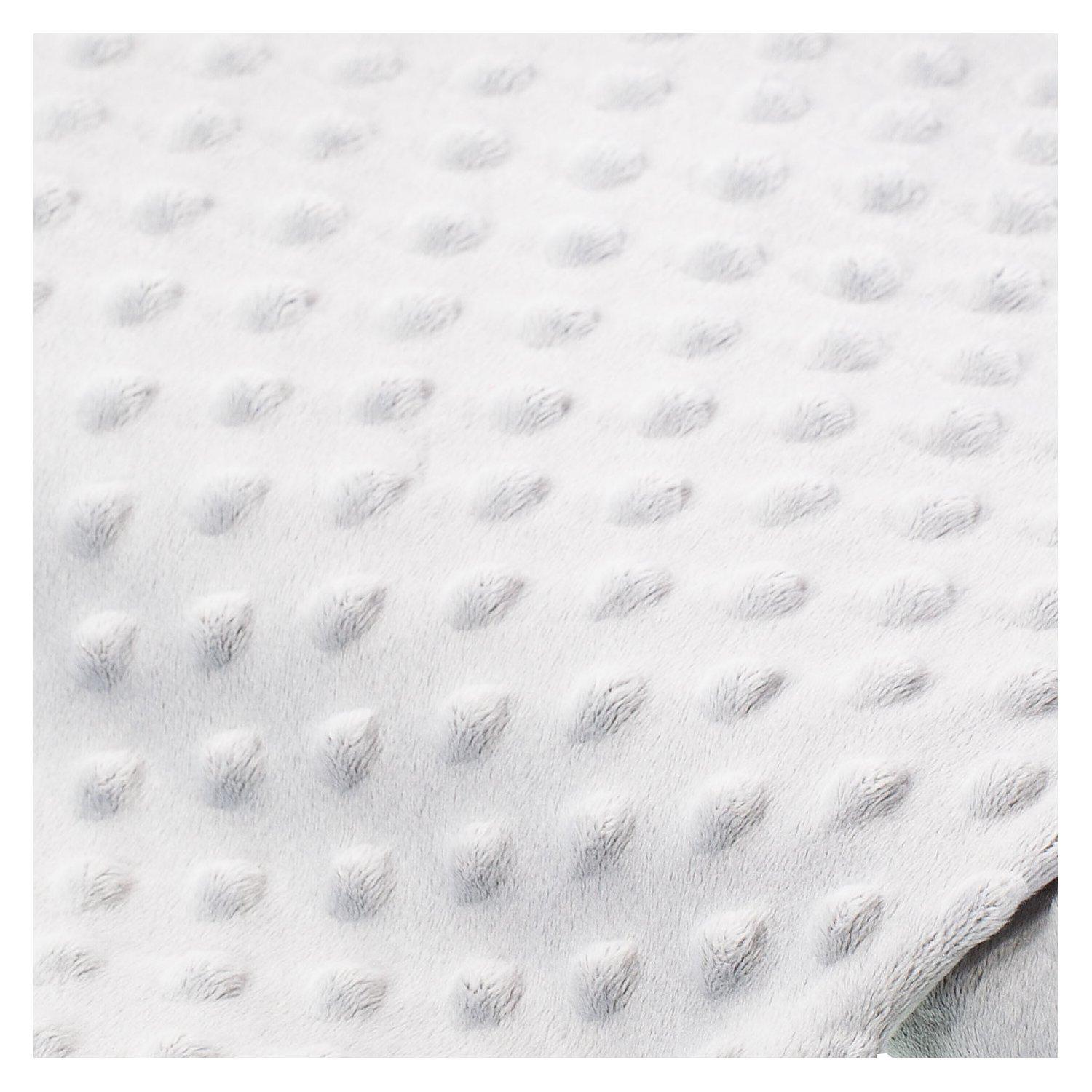 Noppen-Fleece "Minky", grau