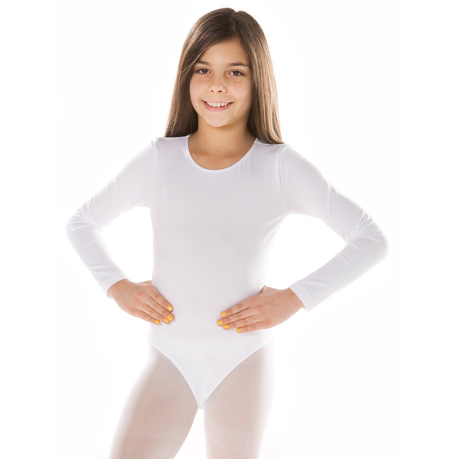 Kinder-Langarmbody, weiß