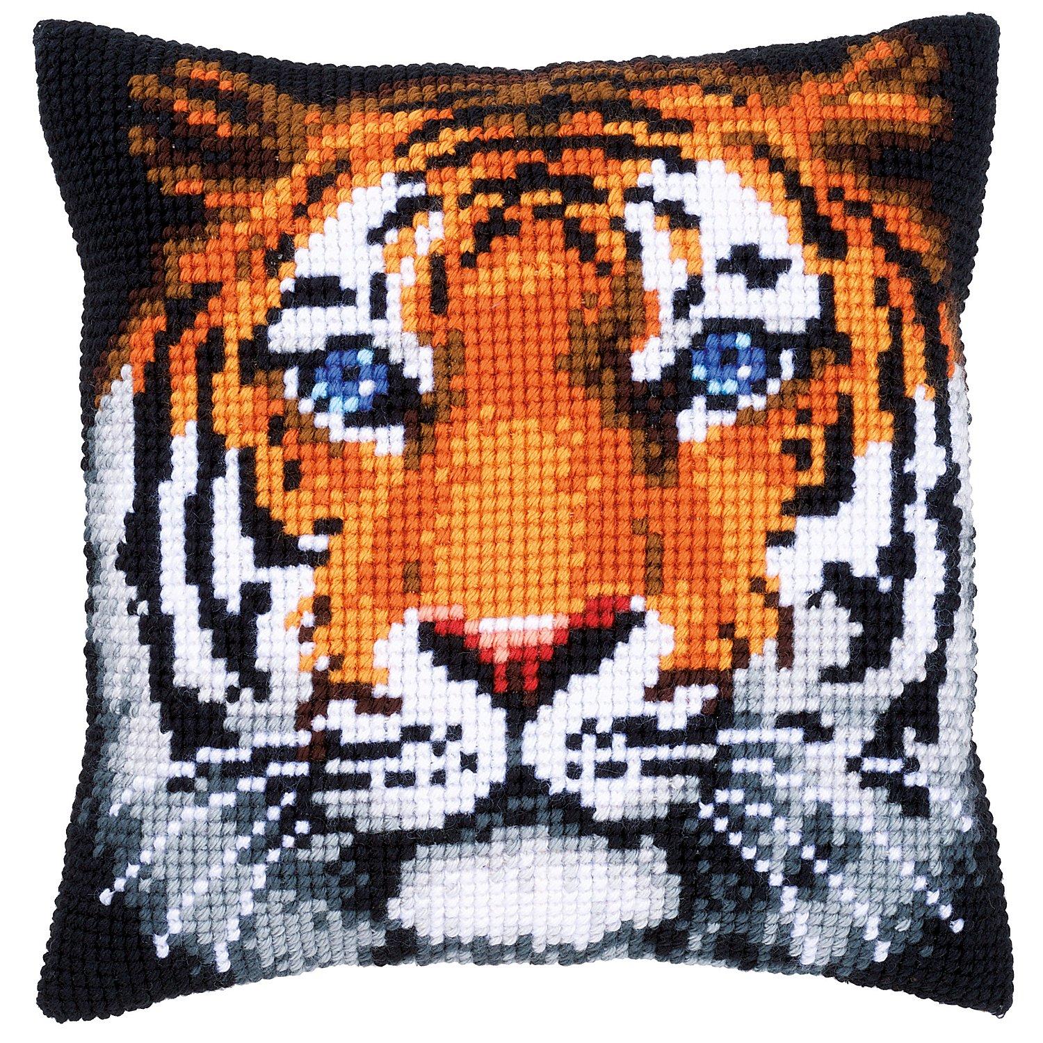 Kreuzstichkissen "Tiger"