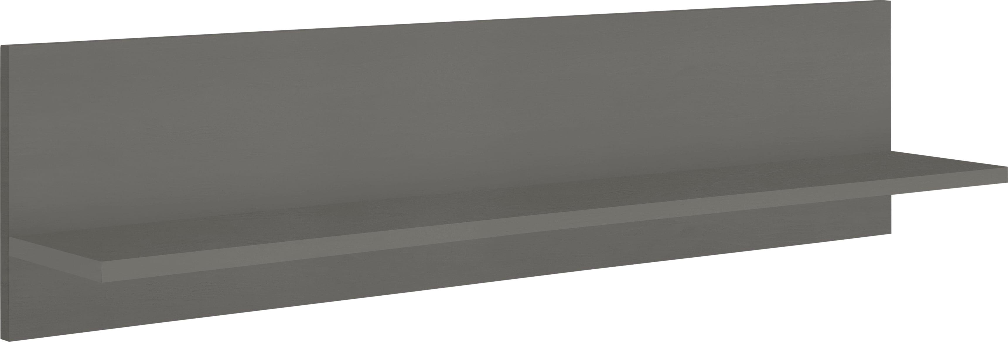 Wandboard KOCHSTATION "KS-Samos", grau (wotaneichefarben, grafit), B:100cm H:24cm T:18cm, Holzwerkstoff, Regale, Wandboard, 100 cm breit