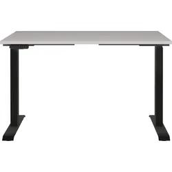 Schreibtisch GERMANIA "Jet, elektrisch höhenverstellbar", beige (kaschmir, schwarz, schwarz, kaschmir), B:120cm H:72cm T:80cm, Tische, Schreibtisch, m