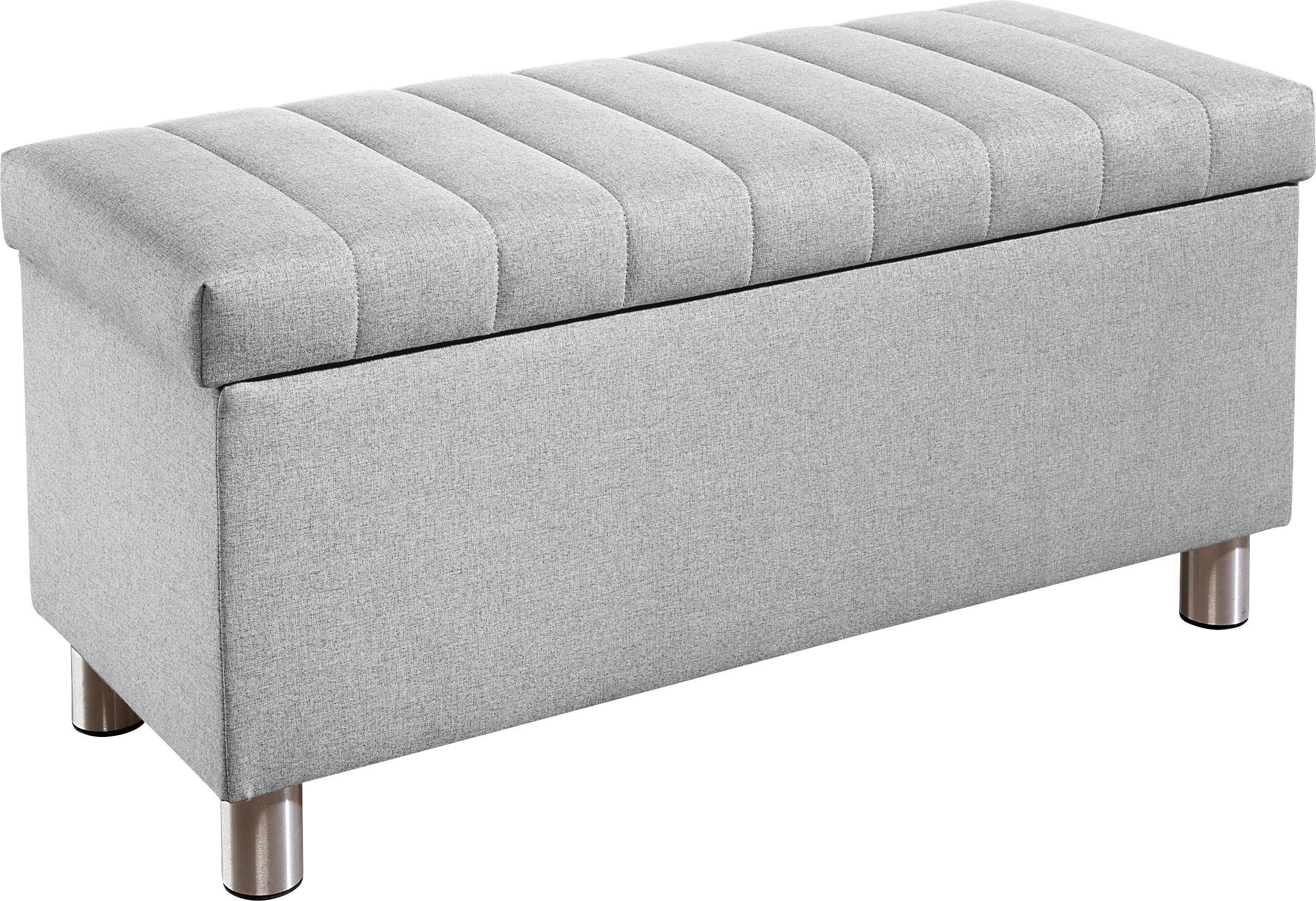 Truhe MAINTAL "Kieferwald", grau, Holzwerkstoff, Truhen, inkl. Stauraum