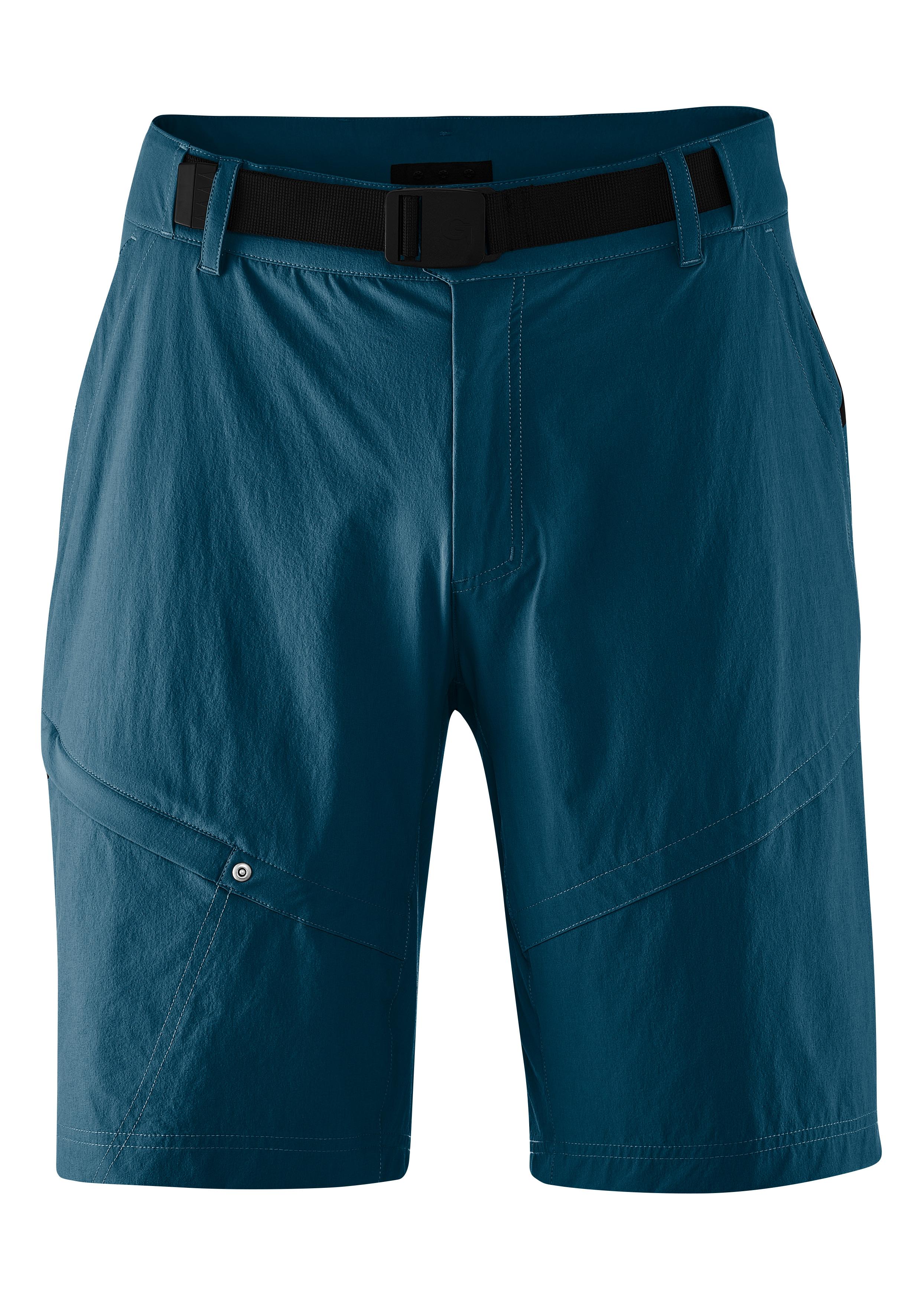 Fahrradhose GONSO "Arico Basic", Herren, Gr. S, Normalgrößen, blau (dunkelblau), 90% Polyamid, 10% Elastan, Hosen Fahrradhose, kurze Herren Radhose