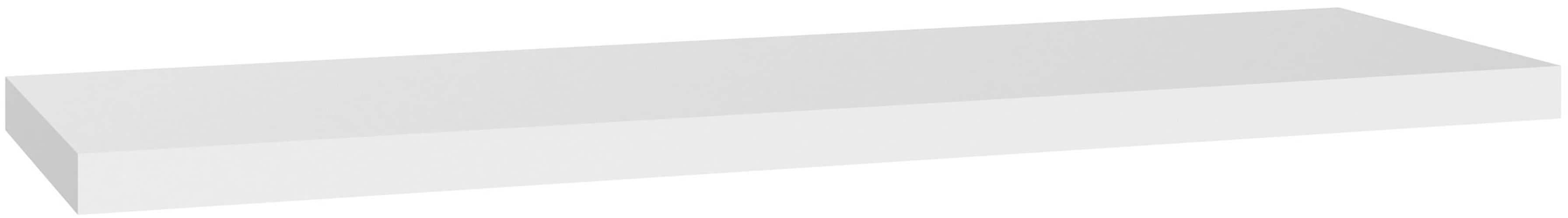 Wandboard WIMEX "Norderney", weiß, B:78cm H:3cm T:25cm, Holzwerkstoff, Regale, Wandboard, Wandregal 78x25cm, Montagematerial inklusive