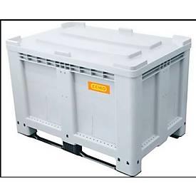 Deckel Cemo, für Logistikbox 525 l, lebensmittelecht, Polyethylen, grau
