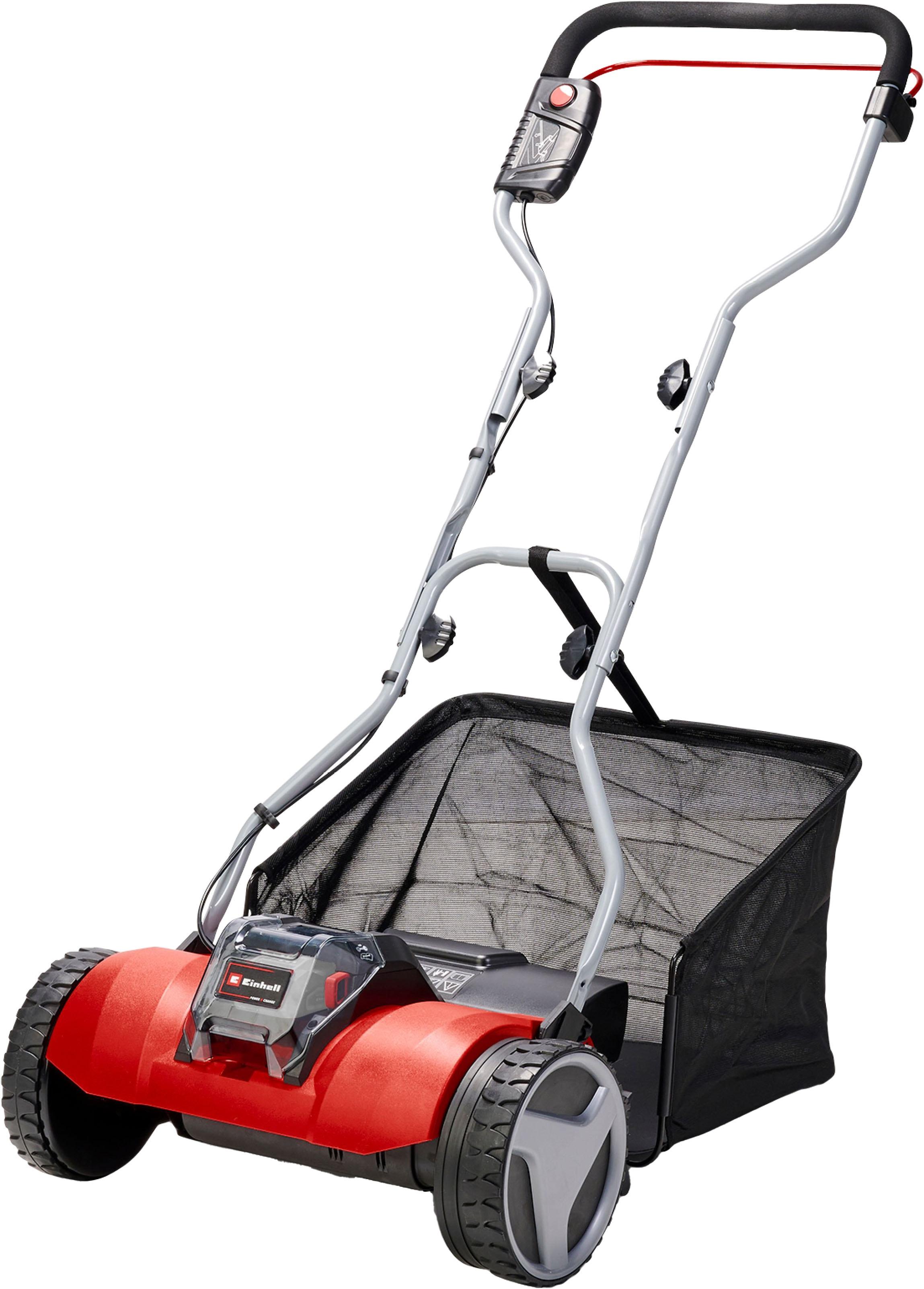 Akkurasenmäher EINHELL “Spindelmäher GE-HM 18/38 Li-Solo”, rot, B:46cm T:55cm, Rasenmäher, ohne Akku und Ladegerät
