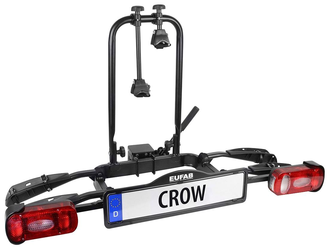 Kupplungsfahrradträger EUFAB "CROW", schwarz, B:117cm H:67cm T:52cm, Fahrradträger