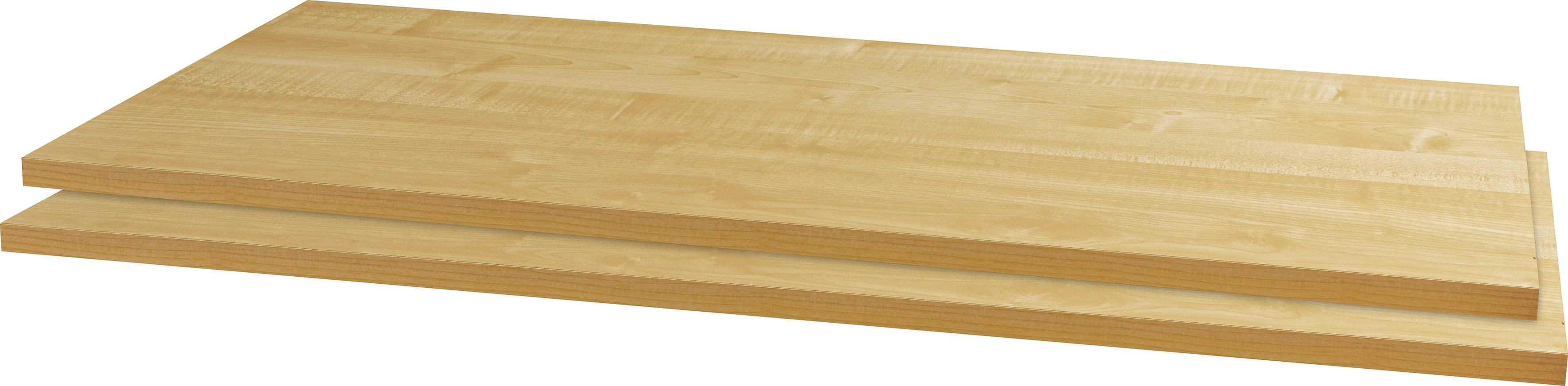 Einlegeboden PRIESS, beige (ahornfarben), B:90,2cm H:1,8cm T:43cm, Holzwerkstoff, Einlegeböden, Einlegeboden, 2-tlg. Set, Breite 90,2 cm