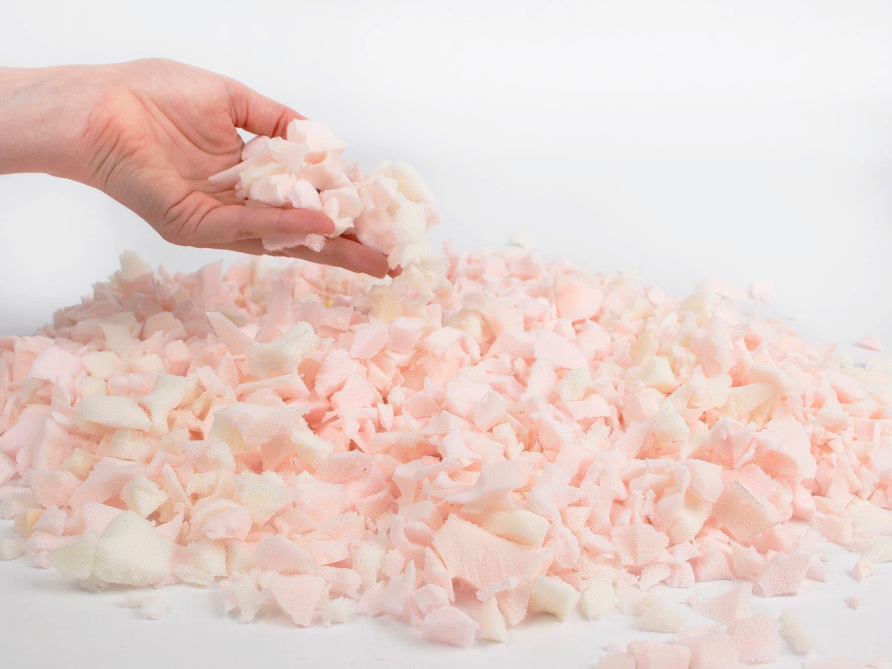 Kissenfüllung "Schaumstoffflocken", rosa, PRIMAFLOR-IDEEN IN TEXTIL, Kissenfüllungen, 1.000 g oder, Polyester, Füllmaterial für Kissen, Polster,