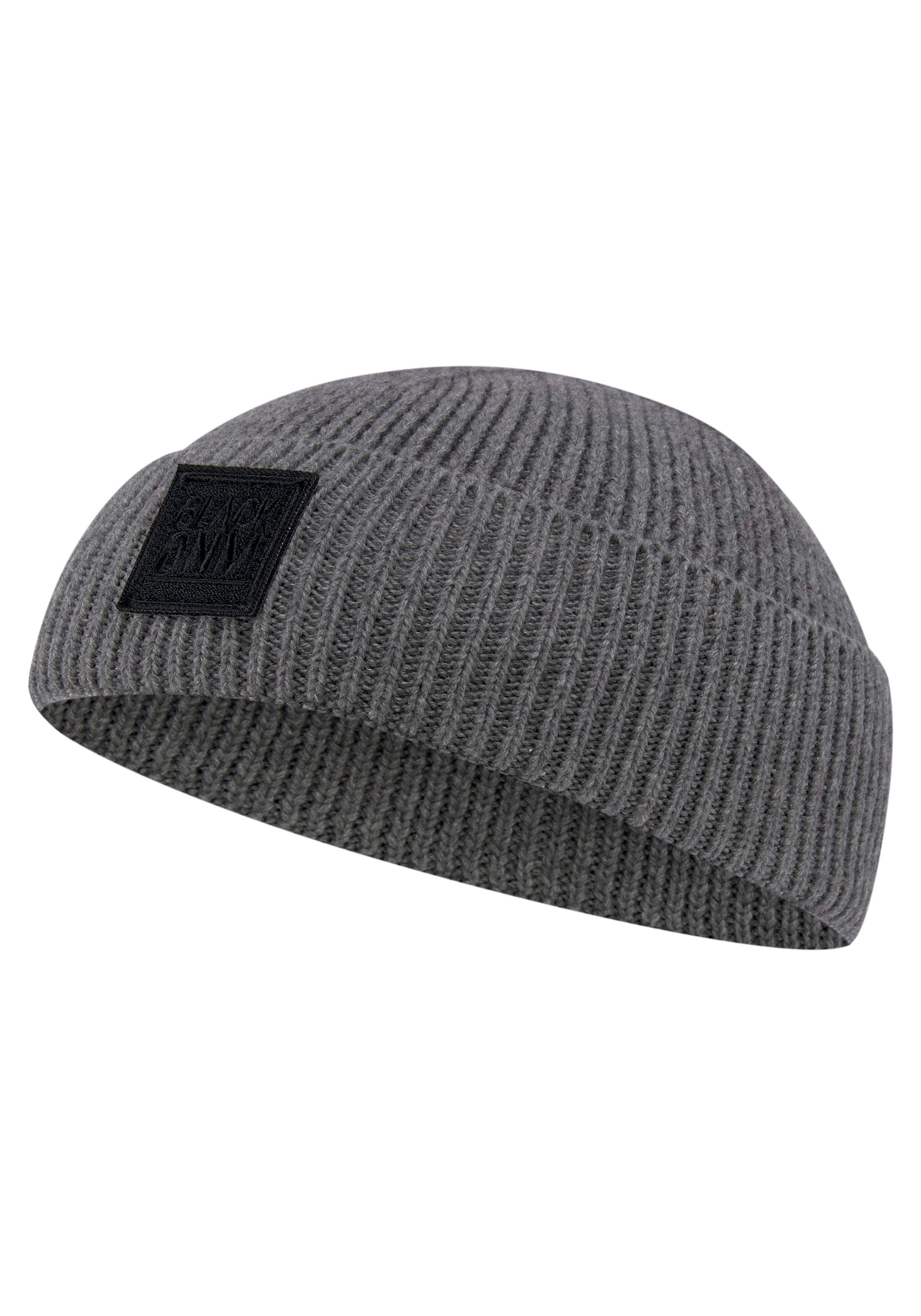 Strickmütze BRUNO BANANI, Herren, grau, Grobstrick, Wollmischung, Mützen Strickmütze