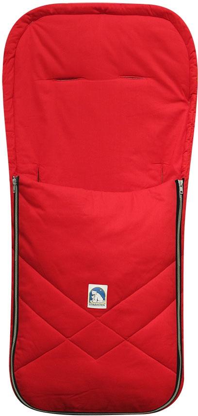 Fußsack HEITMANN FELLE "Eisbärchen - Sommerfußsack", Kinder, rot, Baumwolle, Polyester, Fußsäcke Fußsack, leichte Ausführung, ideal im Sommer,