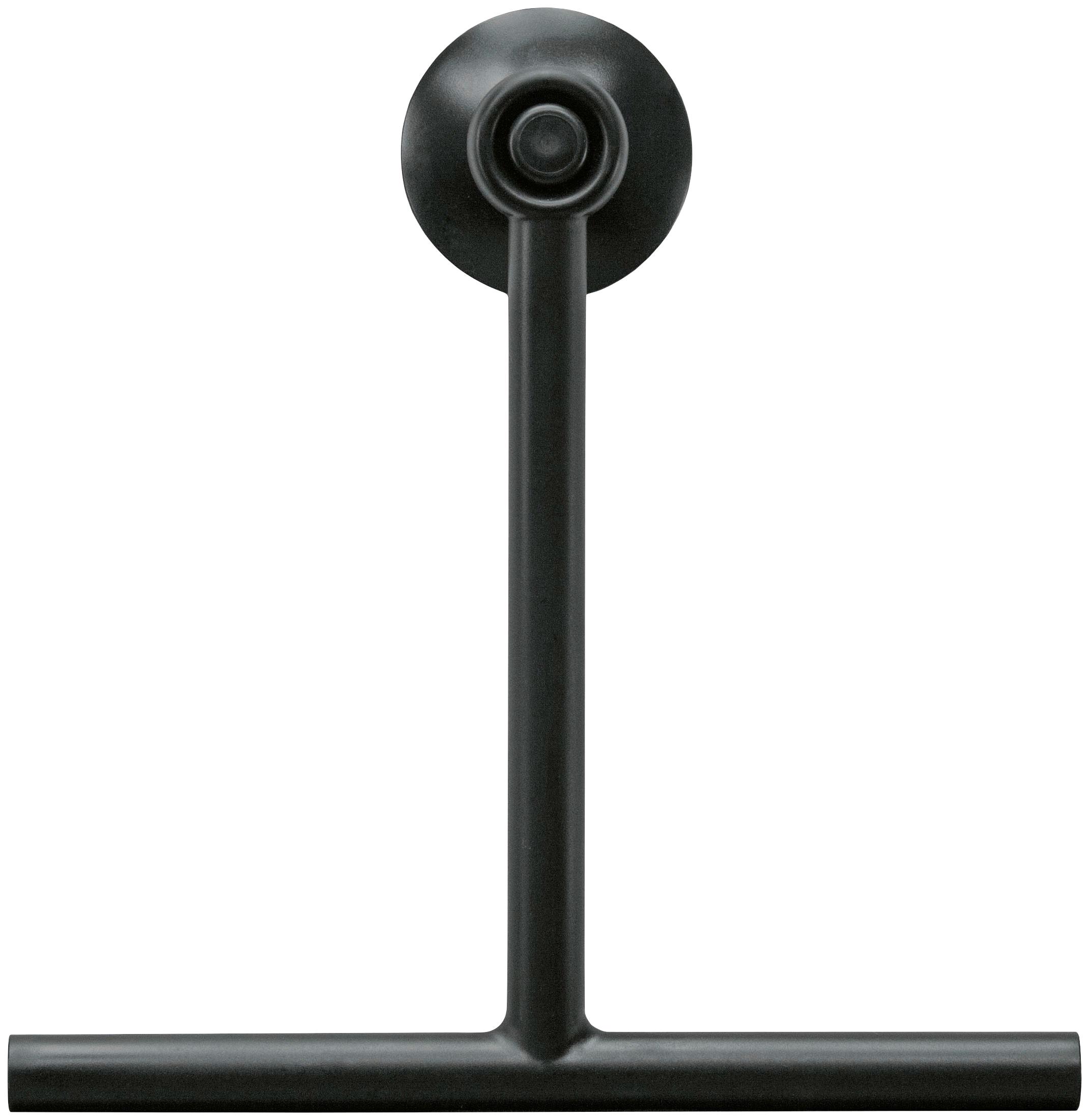 Duschabzieher KLEINE WOLKE "Lindo", schwarz, B:22cm H:23cm L:3cm, Kunststoff, Wasserabzieher, Duschabzieher, Breite: 22 cm