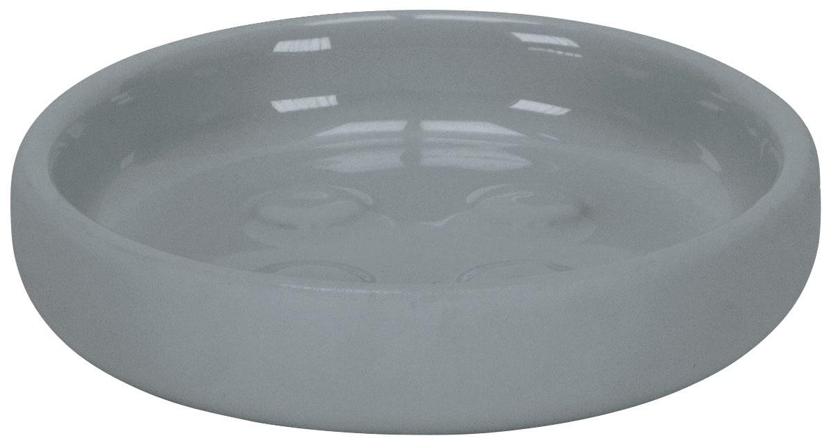 Seifenschale KLEINE WOLKE "Eclipse", beige (nebel), B:10,3cm H:2,5cm T:10,3cm, Keramik, Seifenhalter