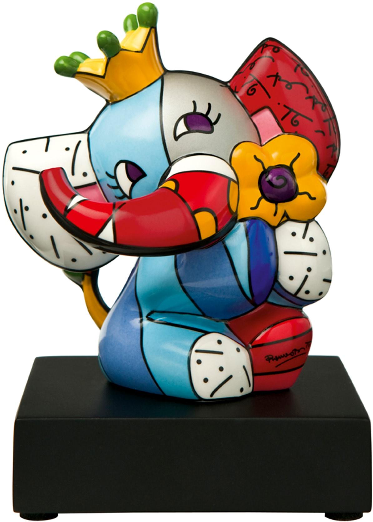 Sammelfigur GOEBEL "Spring Elephant", bunt, B:6cm H:13,5cm T:10cm, Holzwerkstoff, Porzellan, Dekofiguren
