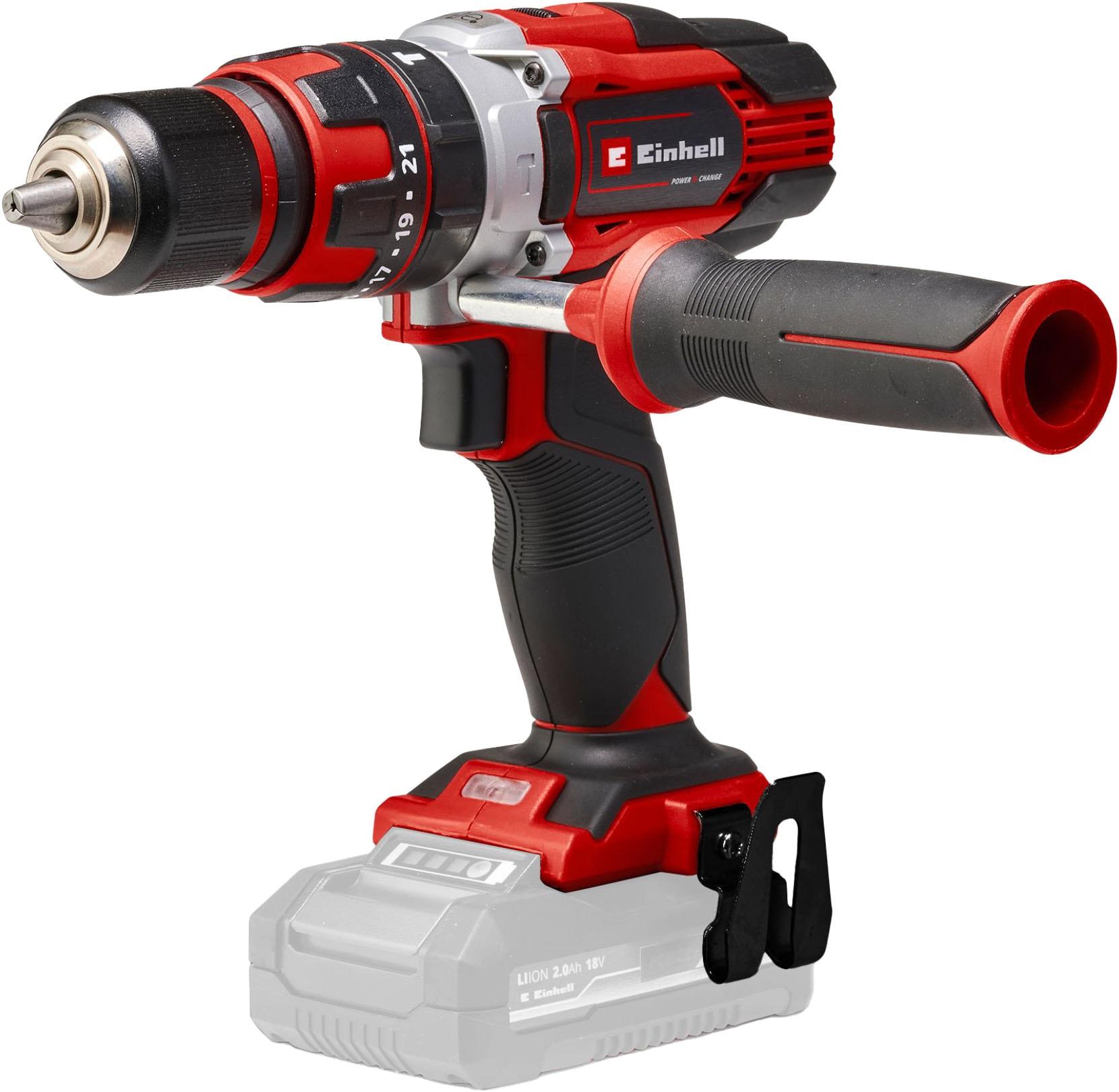 Akku-Schlagbohrschrauber EINHELL "TE-CD 18/48 Li-i-Solo", rot (rot, schwarz), B:79mm H:202mm L:237mm, Bohrmaschinen, Power X-Change, ohne Akku und Lad