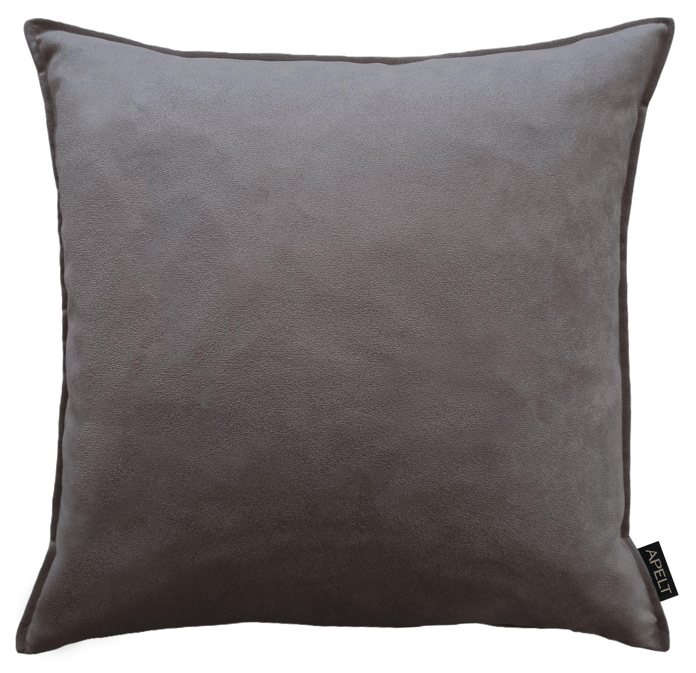 Dekokissen APELT "Magnus", grau (anthrazit, unifarben), B:45cm H:5cm L:45cm, Polyester, Dekokissen_Sitzkissen_Kissenhüllen