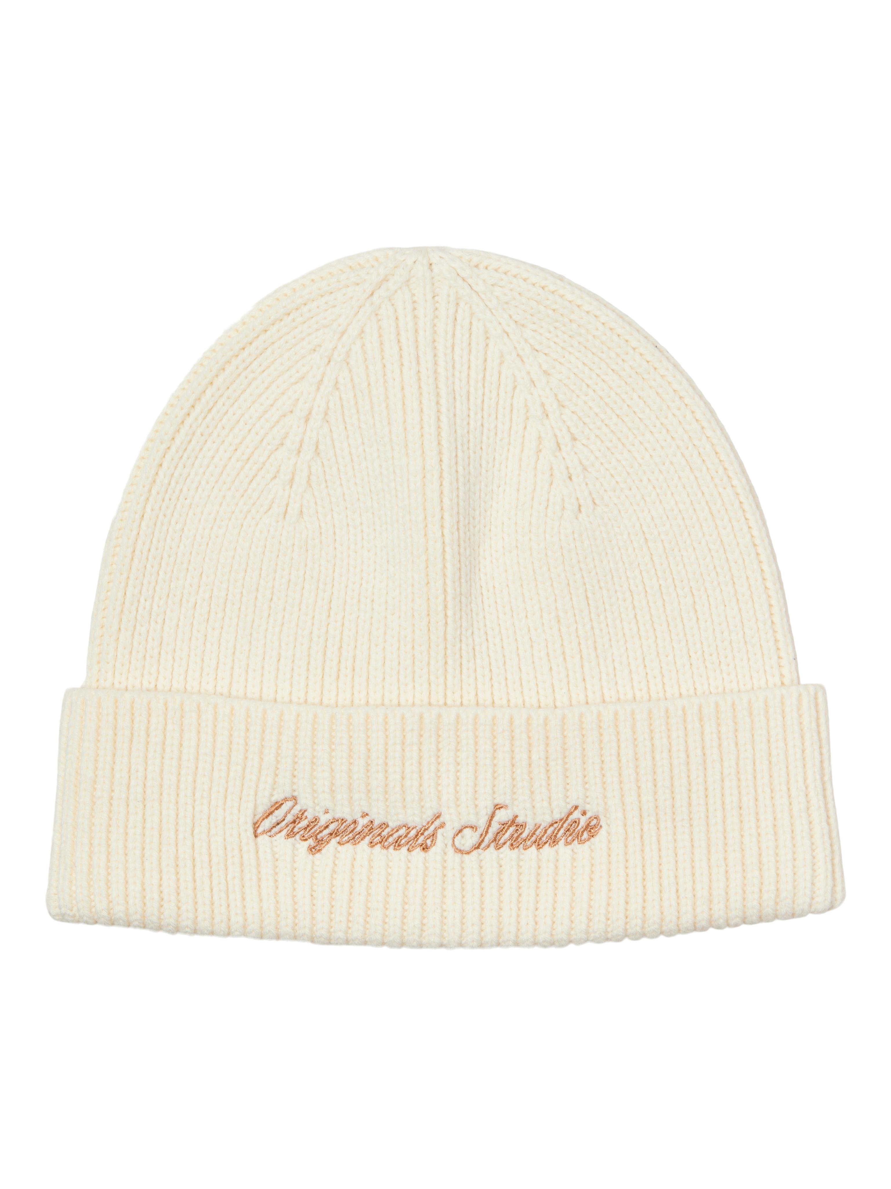 Beanie JACK & JONES "JACNORREBRO REGULAR BEANIE NOOS", Herren, weiß (antique weiß), Strick, Baumwollmischung, unifarben, Mützen Beanie