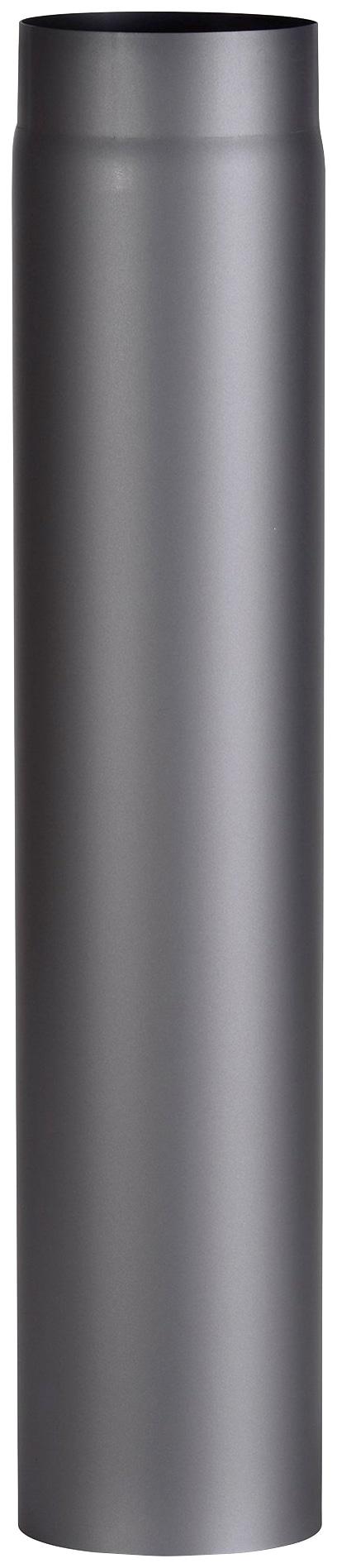 Ofenrohr FIREFIX, grau, B:15,4cm H:75cm L:15,4cm, Stahlblech, Rohre, 750 mm lang