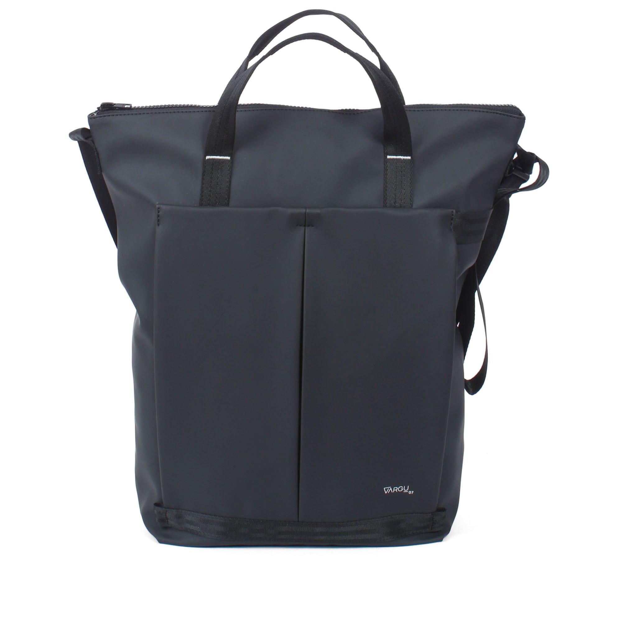 Shopper VARGU "MINA-pu01", Damen, Gr. B/H/T: 28cm x 43cm x 11cm onesize, schwarz, PET, Taschen Shopper, mit recyceltem PET