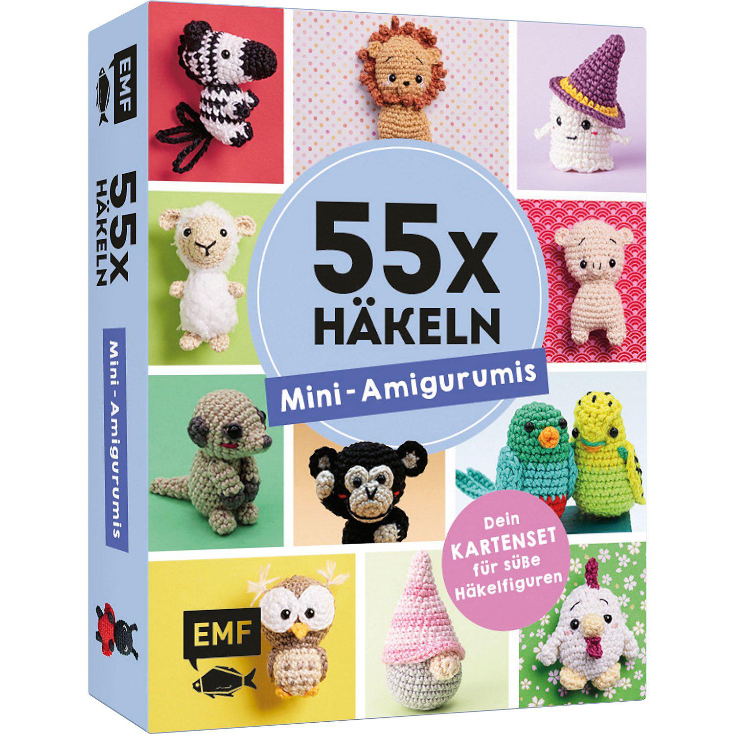Kartenset "55 x häkeln – Mini-Amigurumis"
