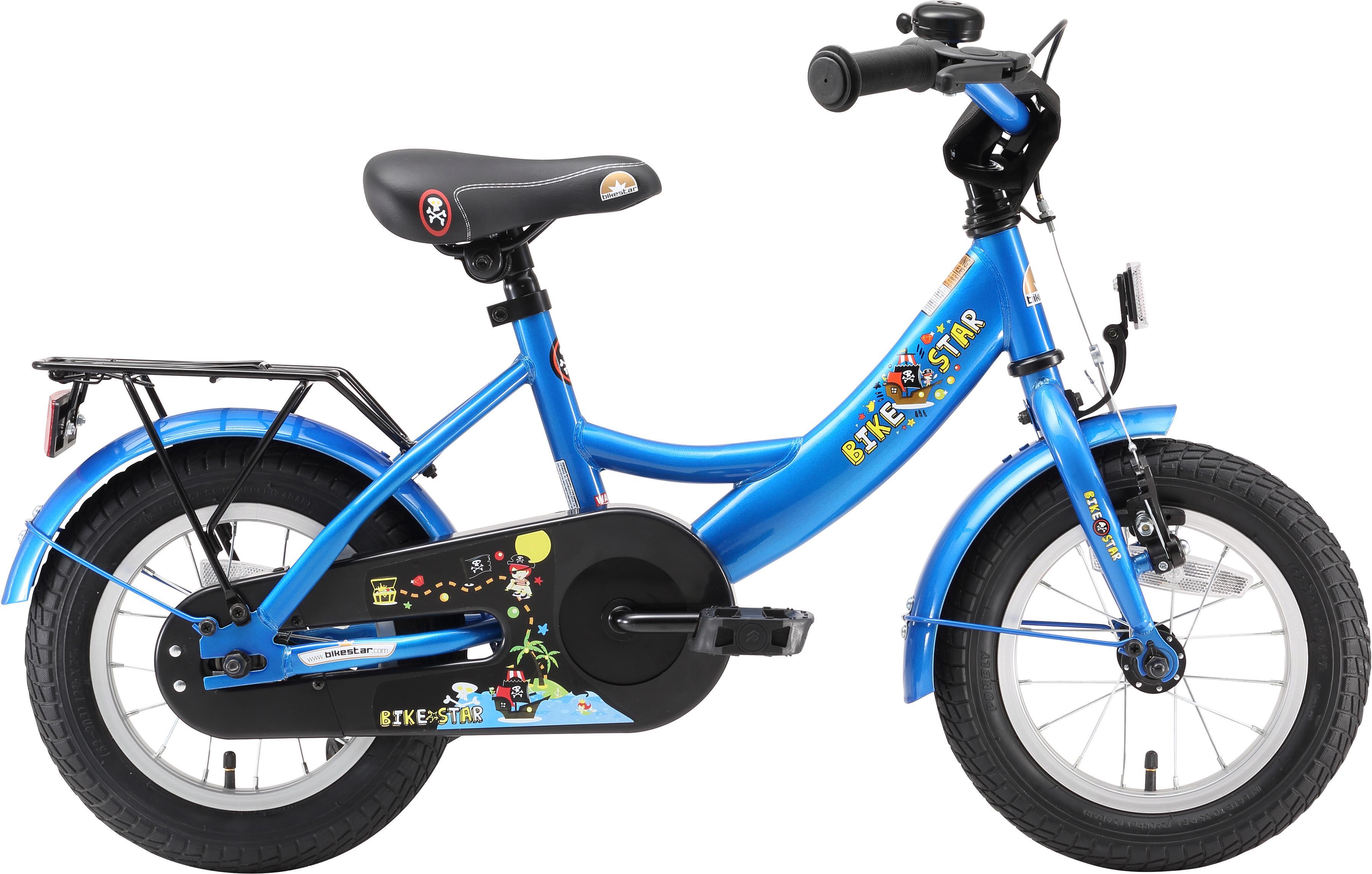 Kinderfahrrad BIKESTAR "Classic" Gr. 23, blau, Fahrräder, Kinder, 23cm, 12 Zoll (30,48cm)