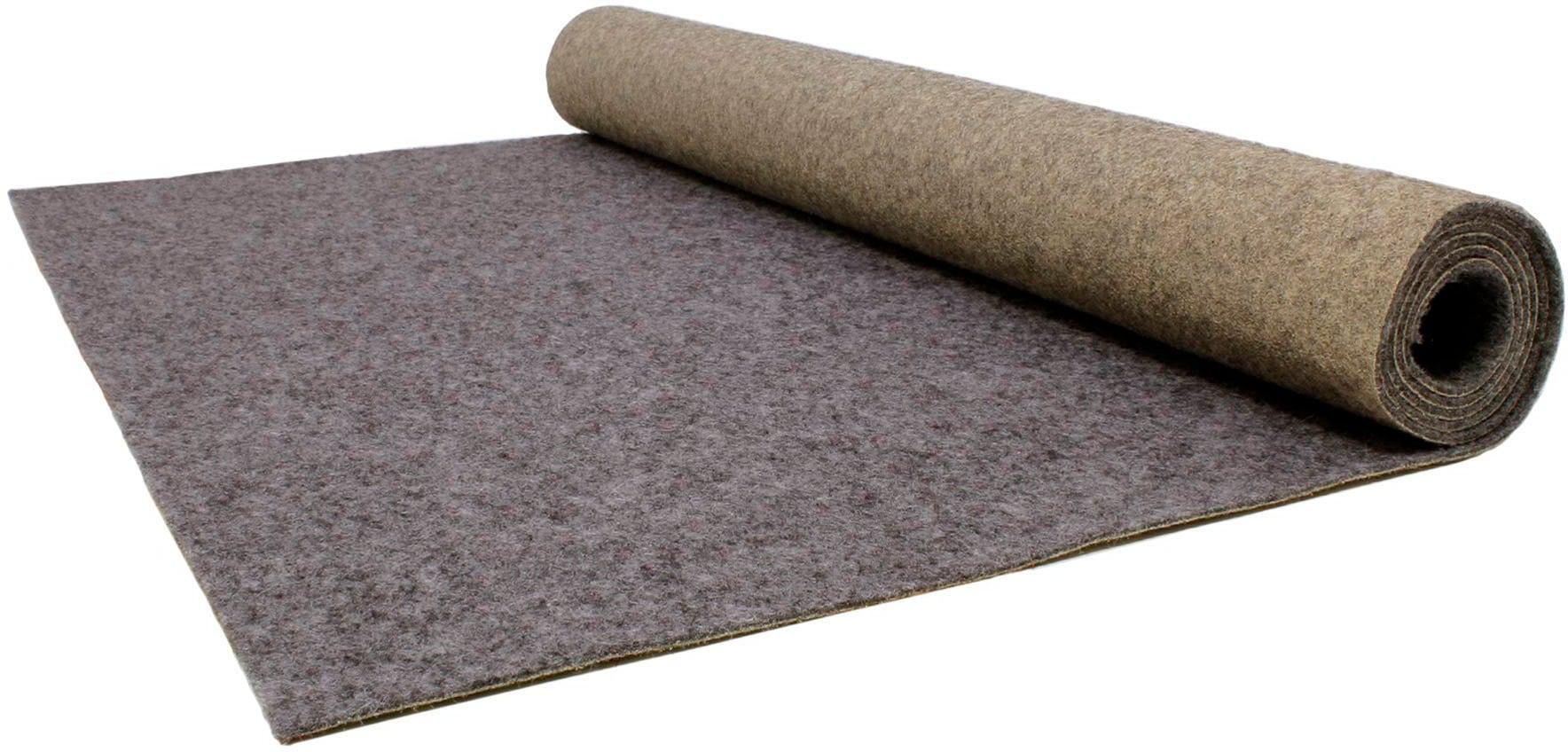 Läufer "PODIUM", grau, B:100cm H:2,6mm L:400cm, Polypropylen (PP), PRIMAFLOR-IDEEN IN TEXTIL, Teppiche, Läufer, Breite 100 cm, robuster Nadelfilz,