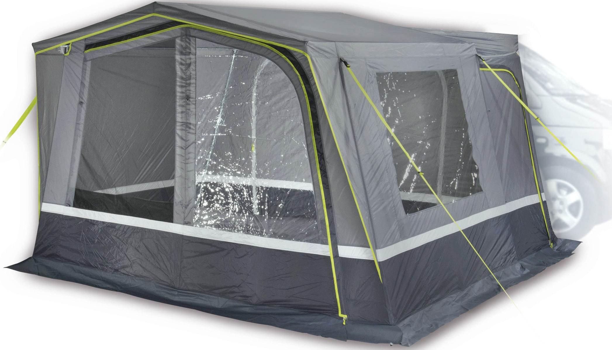 Buszelt HIGH PEAK "Tramp 2.0", grün (hellgrau, dunkelgrau, lime), Zelte, B/H/L: 340cm x 210cm x 320cm, B:340cm H:210cm L:320cm