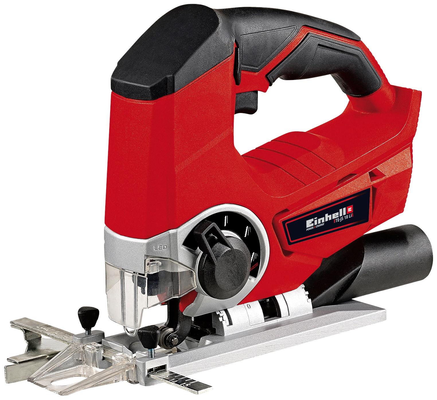 Akku-Stichsäge EINHELL "TE-JS 18 Li", rot (rot, schwarz), B:155mm H:226mm L:255mm, Sägemaschinen, Power X-Change, ohne Akku und Ladegerät