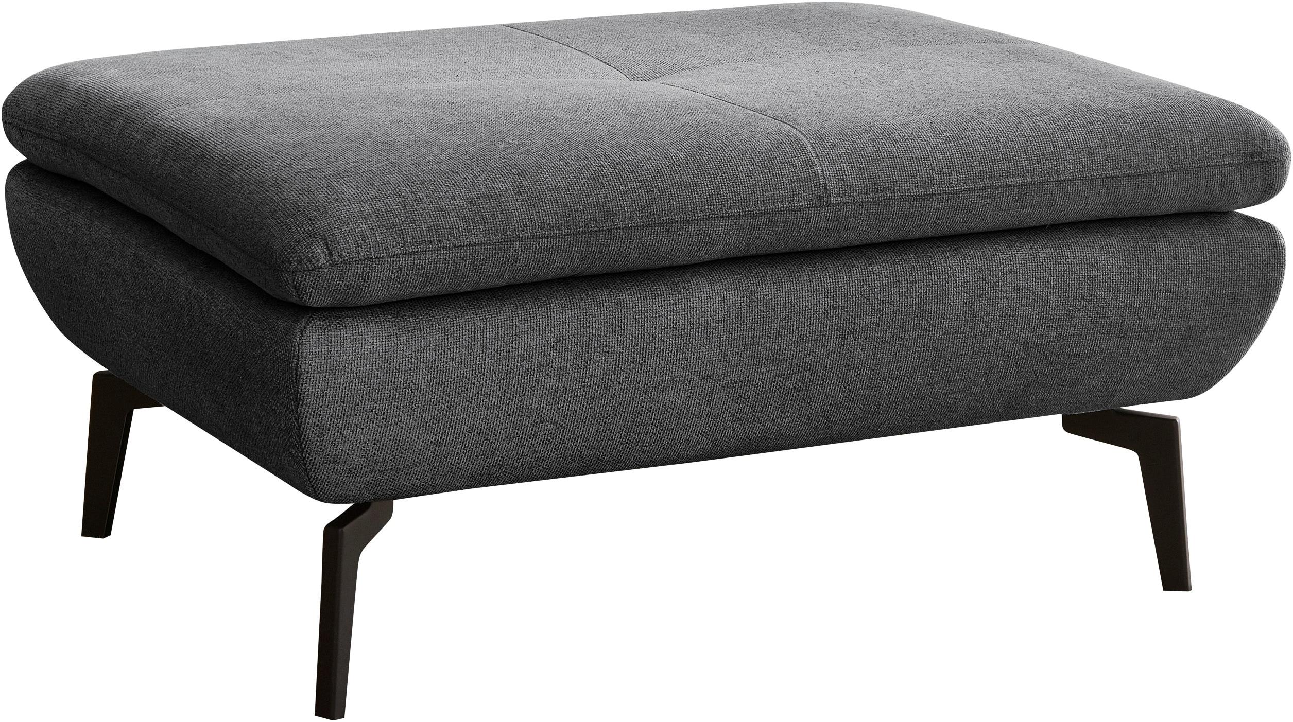 Hocker DIE PLANBAR "MP-IN23002", schwarz (cyber anthrazit), B:93cm H:44cm T:72cm, 100% Recyceltes Polyester, Hocker, Fußhocker Sitzhocker,