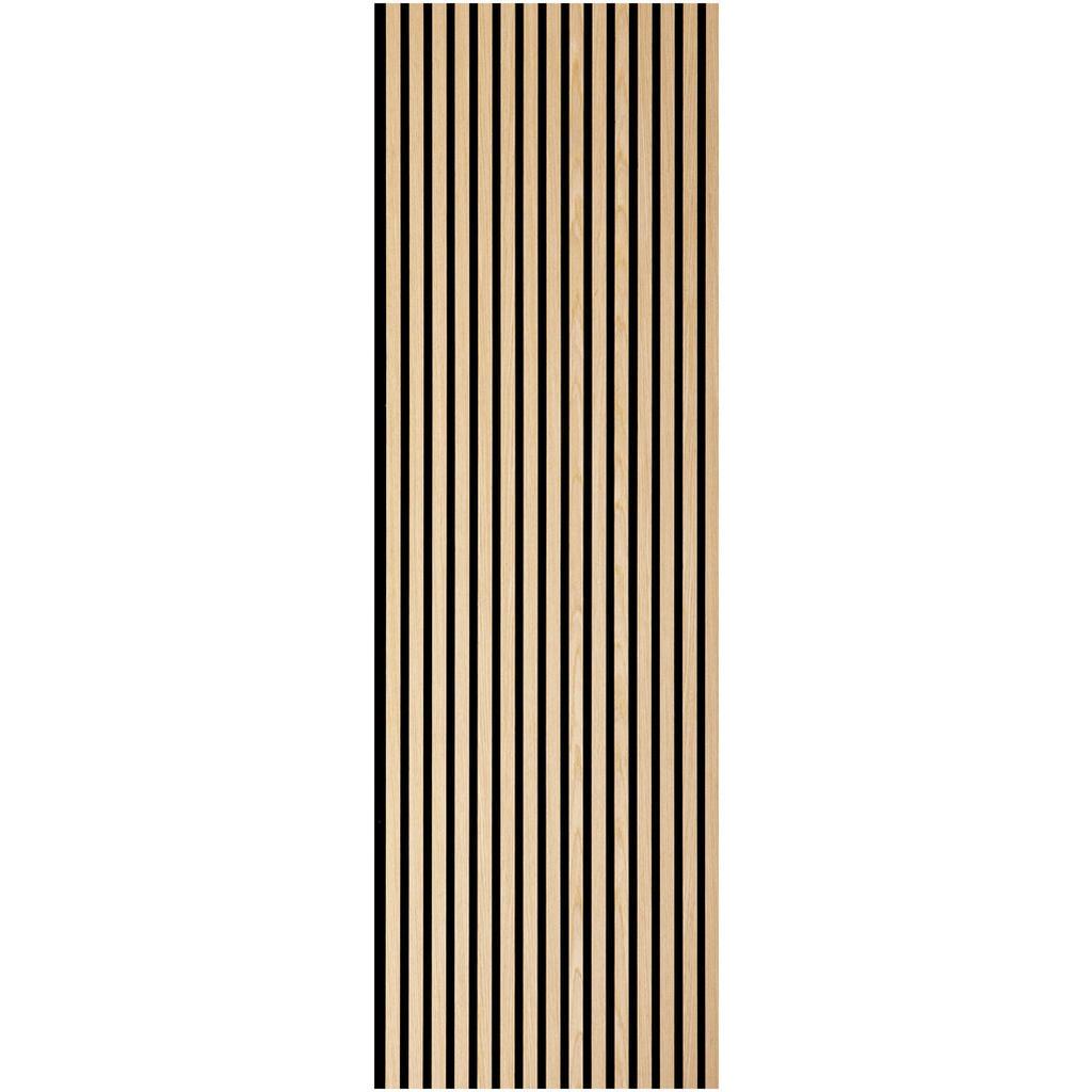 Novel Akustikpaneel, Eichefarben, Holz, Eiche, furniert, 244x1.8x56 cm, Tapeten & Wandverkleidungen, Akustikpaneele
